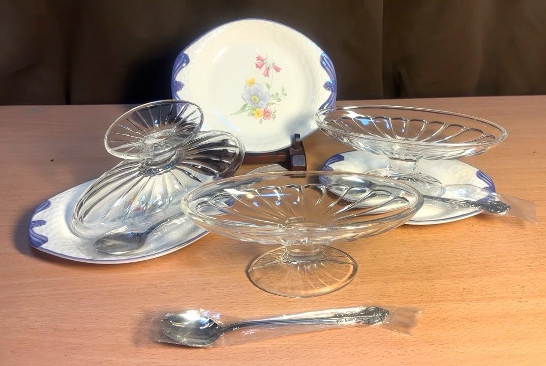 Amazon | □47 レトロ 喫茶店 デザートグラスバナナサンデープリン